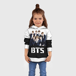 Толстовка-худи детская BTS постер, цвет: 3D-белый — фото 2