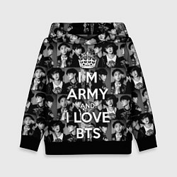 Детская толстовка I am army and I lover BTS