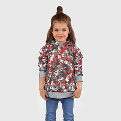 Толстовка-худи детская Камуфляж с буквами F C S M, цвет: 3D-меланж — фото 2