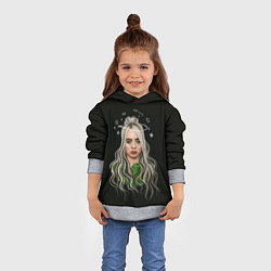 Толстовка-худи детская BILLIE EILISH, цвет: 3D-меланж — фото 2