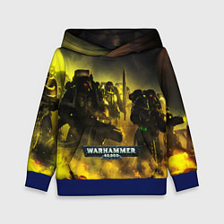 Толстовка-худи детская Warhammer 40K - Космические Десантники, цвет: 3D-синий