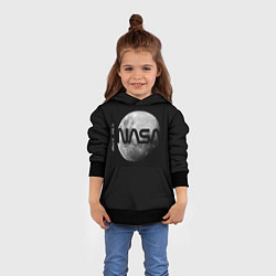 Толстовка-худи детская NASA Apollo 16, цвет: 3D-черный — фото 2