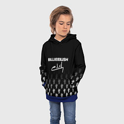 Толстовка-худи детская Billie Eilish: Black Autograph, цвет: 3D-синий — фото 2