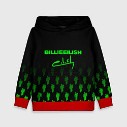 Детская толстовка Billie Eilish: Green & Black Autograph