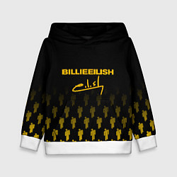 Детская толстовка Billie Eilish: Yellow & Black Autograph