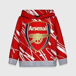 Толстовка-худи детская Arsenal, цвет: 3D-меланж