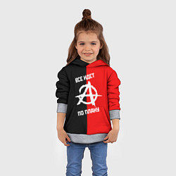 Толстовка-худи детская ГРАЖДАНСКАЯ ОБОРОНА, цвет: 3D-меланж — фото 2