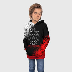 Толстовка-худи детская Overlord, цвет: 3D-красный — фото 2