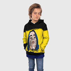 Толстовка-худи детская Billie Eilish, цвет: 3D-синий — фото 2