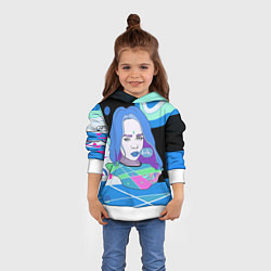 Толстовка-худи детская Billie Eilish, цвет: 3D-белый — фото 2