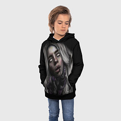 Толстовка-худи детская BILLIE EILISH, цвет: 3D-черный — фото 2