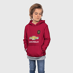Толстовка-худи детская Lingard Manchester United, цвет: 3D-меланж — фото 2