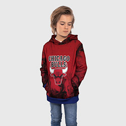 Толстовка-худи детская CHICAGO BULLS, цвет: 3D-синий — фото 2