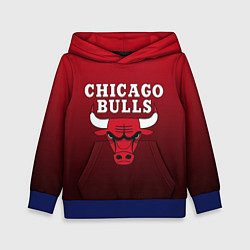 Толстовка-худи детская CHICAGO BULLS, цвет: 3D-синий