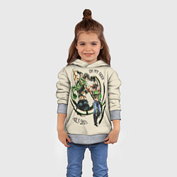 Толстовка-худи детская JoJo Bizarre Adventure, цвет: 3D-меланж — фото 2