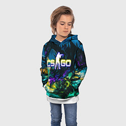 Толстовка-худи детская CS GO, цвет: 3D-белый — фото 2