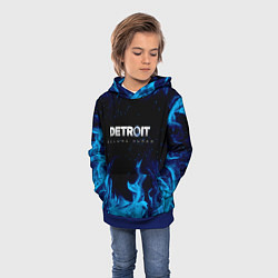 Толстовка-худи детская DETROIT BECOME HUMAN, цвет: 3D-синий — фото 2