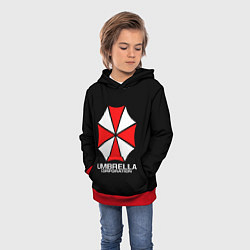 Толстовка-худи детская UMBRELLA CORP, цвет: 3D-красный — фото 2