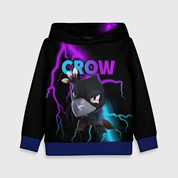 Толстовка-худи детская Brawl Stars CROW, цвет: 3D-синий