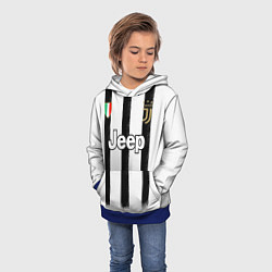 Толстовка-худи детская Juventus home 20-21, цвет: 3D-синий — фото 2