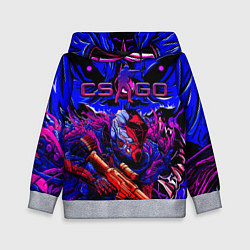 Толстовка-худи детская CS GO hyper beast IMBAskin, цвет: 3D-меланж