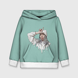 Детская толстовка Billie Eilish Mint Art