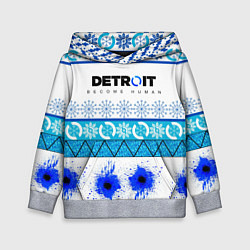 Толстовка-худи детская DETROIT: НОВОГОДНИЙ, цвет: 3D-меланж