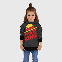 Толстовка-худи детская One Piece Pirate King, цвет: 3D-черный — фото 2