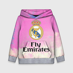 Толстовка-худи детская Реал Мадрид, цвет: 3D-меланж