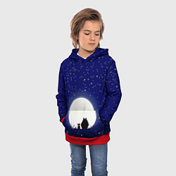 Толстовка-худи детская Мой сосед Тоторо, цвет: 3D-красный — фото 2