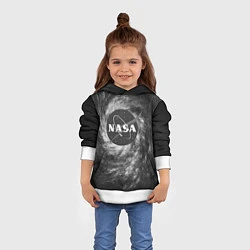 Толстовка-худи детская NASA, цвет: 3D-белый — фото 2