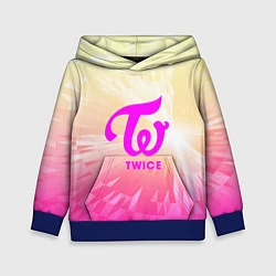 Толстовка-худи детская TWICE, цвет: 3D-синий