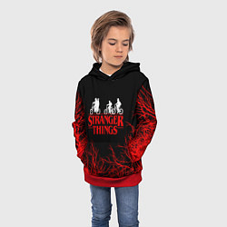 Толстовка-худи детская STRANGER THINGS, цвет: 3D-красный — фото 2
