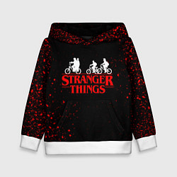 Толстовка-худи детская STRANGER THINGS, цвет: 3D-белый