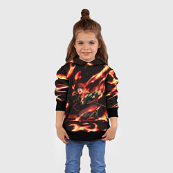 Толстовка-худи детская KIMETSU NO YAIBA, цвет: 3D-черный — фото 2