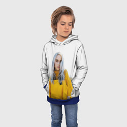 Толстовка-худи детская BILLIE EILISH, цвет: 3D-синий — фото 2