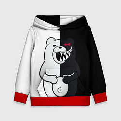Толстовка-худи детская MONOKUMA, цвет: 3D-красный