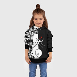 Толстовка-худи детская Monokuma, цвет: 3D-черный — фото 2