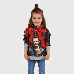 Толстовка-худи детская Князь, цвет: 3D-меланж — фото 2