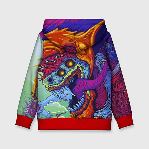 Детская толстовка CS GO HYPERBEAST / 3D-Красный – фото 2