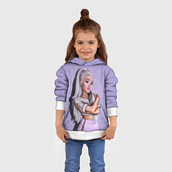 Толстовка-худи детская Ariana Grande Ариана Гранде, цвет: 3D-белый — фото 2