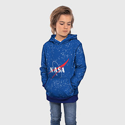 Толстовка-худи детская NASA, цвет: 3D-синий — фото 2