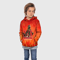 Толстовка-худи детская Apex Legends, цвет: 3D-меланж — фото 2