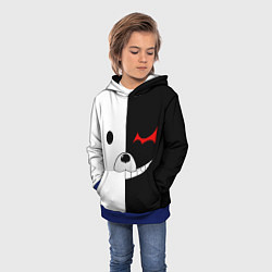 Толстовка-худи детская Monokuma, цвет: 3D-синий — фото 2