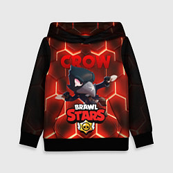 Толстовка-худи детская BRAWL STARS CROW, цвет: 3D-черный