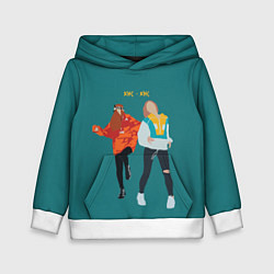 Толстовка-худи детская Кис-кис, цвет: 3D-белый