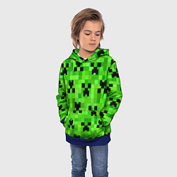 Толстовка-худи детская MINECRAFT, цвет: 3D-синий — фото 2