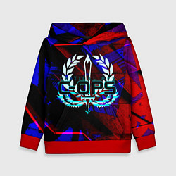 Толстовка-худи детская C-OPS, цвет: 3D-красный