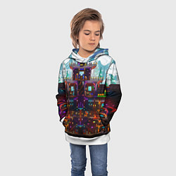 Толстовка-худи детская Terraria, цвет: 3D-белый — фото 2
