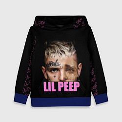 Толстовка-худи детская Lil Peep, цвет: 3D-синий